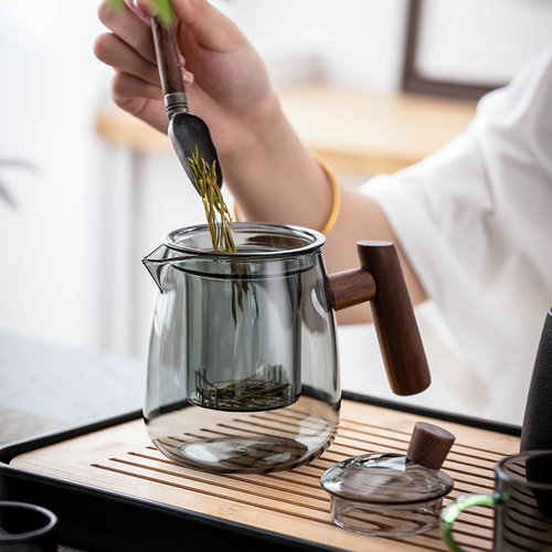 耐高温玻璃煮茶泡茶单壶茶水分离花茶壶功夫茶壶套装家用茶具加厚 - 图3
