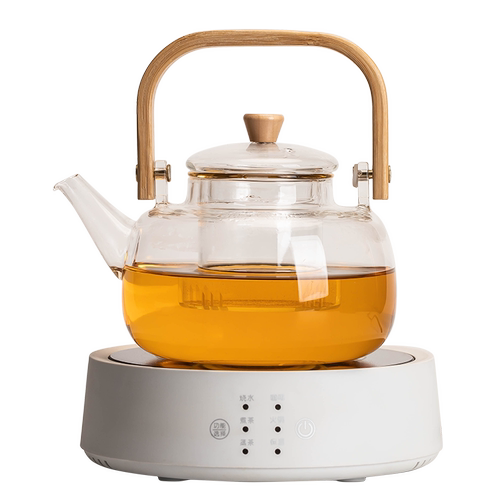 电陶炉煮茶器套装家用泡茶办公室小型煮茶壶玻璃烧水茶壶蒸煮茶器 - 图0