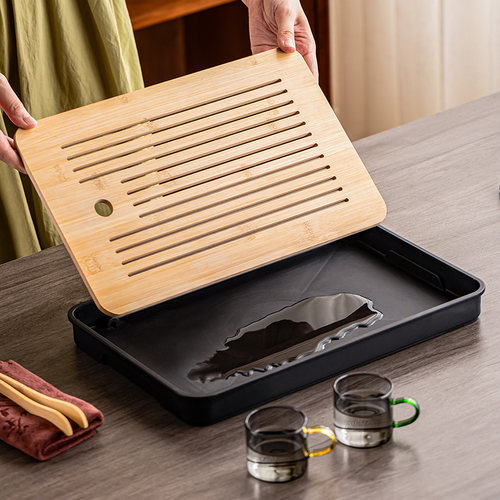 瓷牌茗玻璃旅行茶具便携式车载泡茶器高档随身套装户外功夫泡茶壶 - 图3