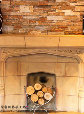 园艺摆件园艺摆件微型栅栏壁炉