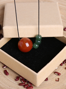 民族风红色玛瑙珠子项链