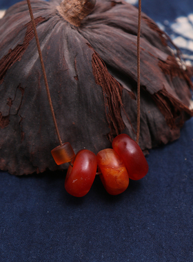 民族风文艺百搭蜜蜡毛衣链女