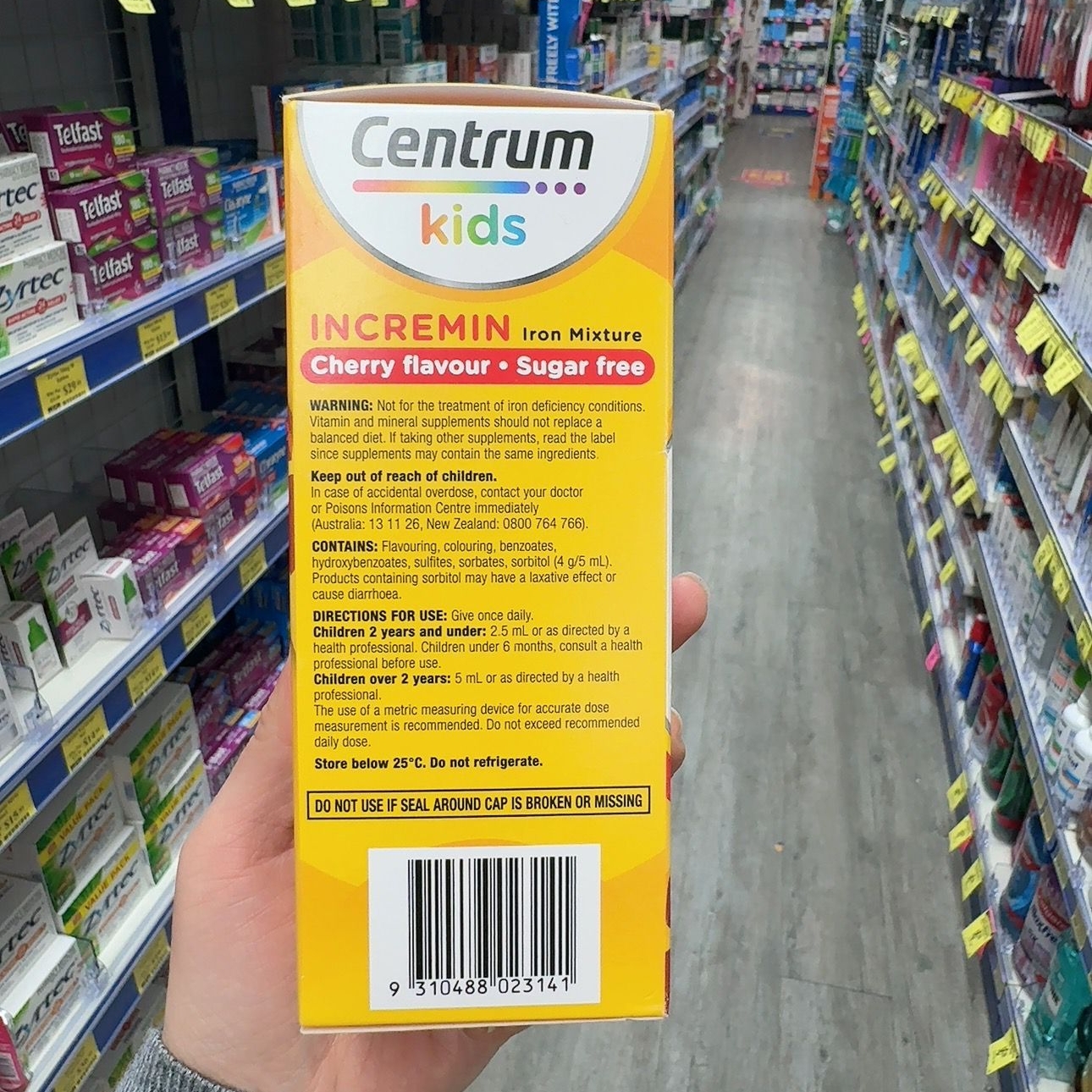 澳洲Centrum善存婴幼儿童赖氨酸补铁口服液维生素B族樱桃味200ml - 图2