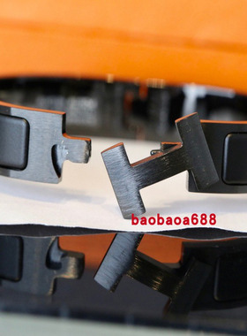 欧美定制款钛钢高品质黑武士磨砂so black情侣珐琅手镯叠戴饰品