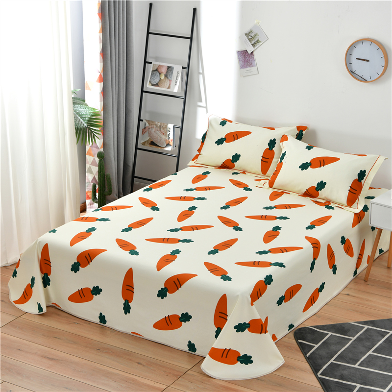 纯棉老粗布三件套床单枕套全棉加厚帆布凉席可定做床笠榻榻米炕单 - 图2