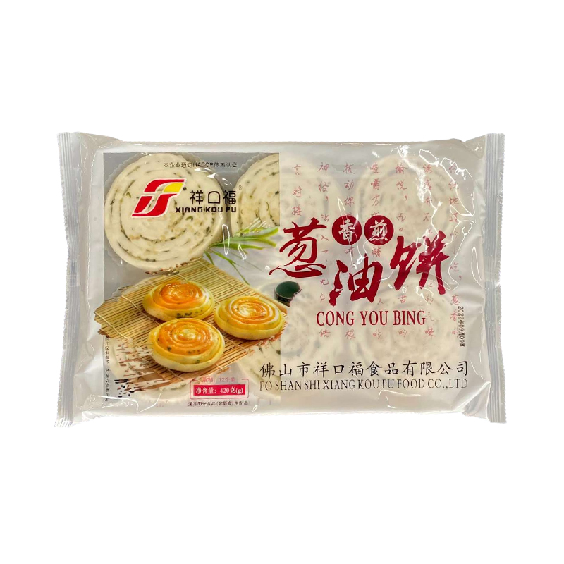 祥口福香煎葱油饼420g/袋/12个冷冻速食面点特产煎饼懒人早餐-图3