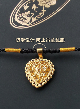 周家同款手工编织锁骨链黄金绳