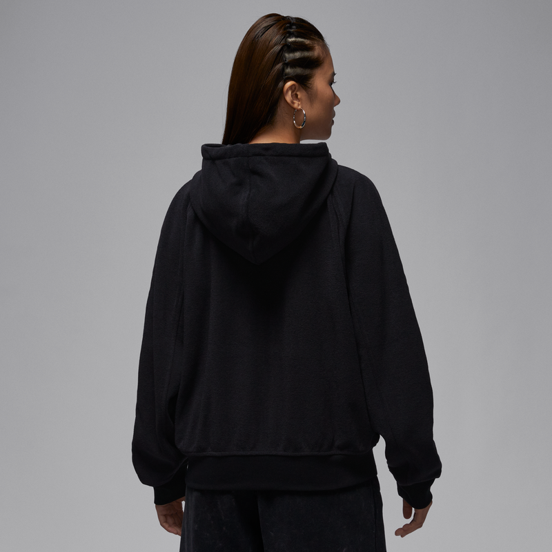 耐克乔丹女子宽松加绒连帽衫冬季新款拼接柔软外套JORDAN HV0323,淘宝优惠券,粉丝福利购,淘宝优惠卷