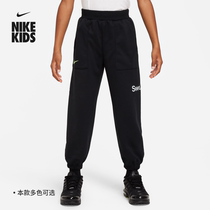 Nike Nike Official Boy Toddler Pants Long Pants Winter New Plus Suede Warm Thickened Athletic Pants Knit FV6035