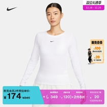 Nike Nike Official Female Romark Long Sleeve Fashion Blouse Winter New Nike Hook Embroidery Light FB8718