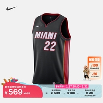 Nike Nike Official 2022-23 season Miami Heat Team NBA mens speed dry jersey spring DN2011