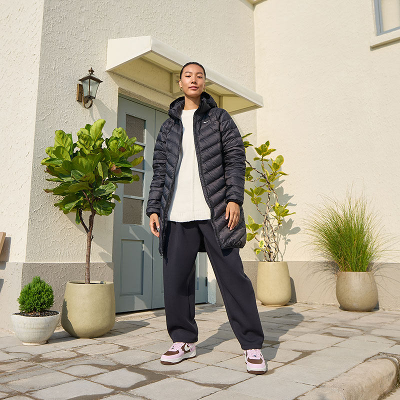 耐克女子连帽羽绒服外套冬季新款保暖梭织NIKE THERMA-FIT HV5107,淘宝优惠券,粉丝福利购,淘宝优惠卷