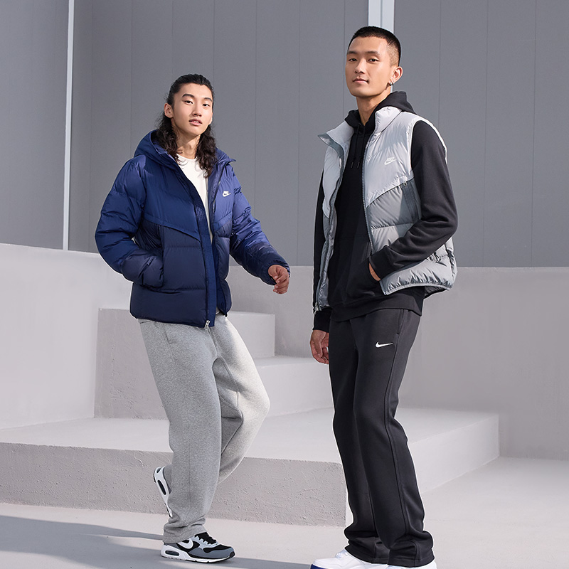 Nike耐克官方男子加绒长裤冬季卫裤耐克勾针织休闲柔软舒适623455