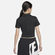 Nike Nike knitted half-sleeved women's short-sleeved lapel top