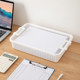 Short storage basket plastic thickened desktop finishing box living room snack storage basket bedside small items storage tool