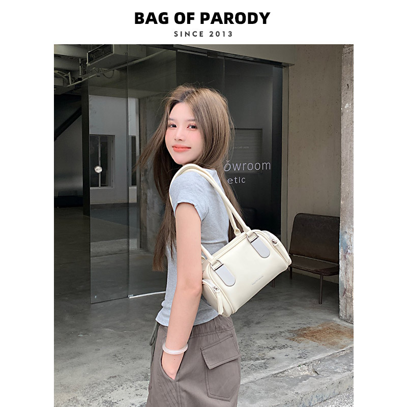 Bag of parody 吐司包包女2024新款高级感波士顿包手提单肩腋下包 - 图0