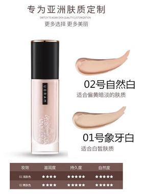 粉底液滋润亲肤透亮裸妆学生干皮