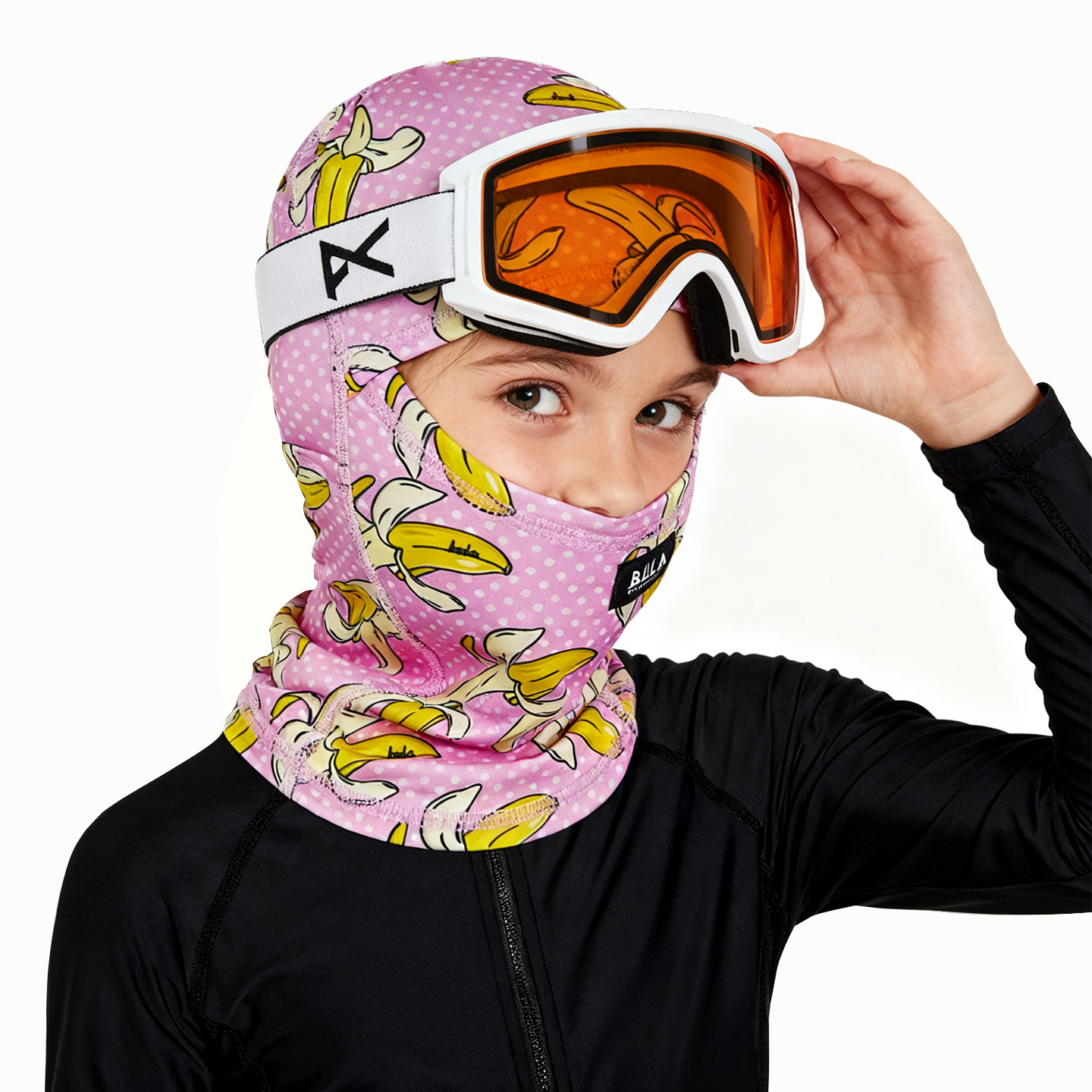 加拿大BULA儿童青少年成人滑雪面罩护脸保暖防风细绒头套围脖头盔 - 图2