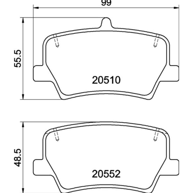 泰明顿后刹车片2051003适配19款吉利星瑞 领克01 沃尔沃XC40 2.0T - 图3