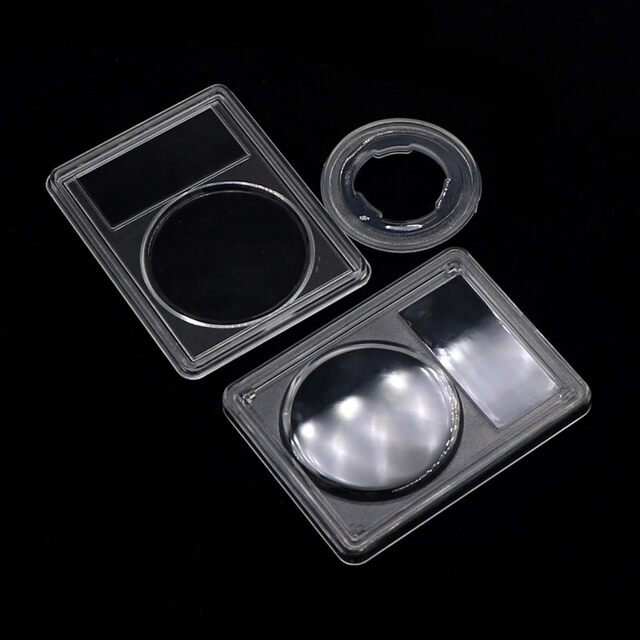 Transparent identification box rating box 14-40mm commemorative coin collection protection box storage box coin coin box