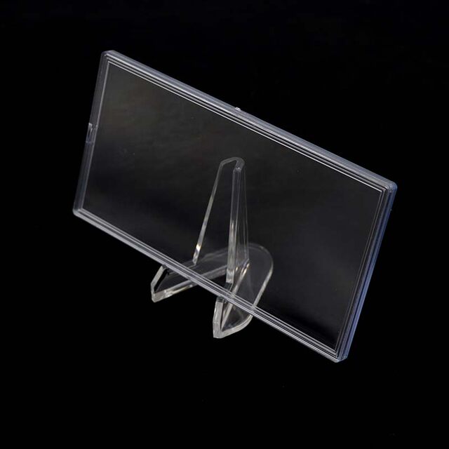 Acrylic 100/50/20/10 yuan collection frame table stand transparent coin banknote display frame Ps