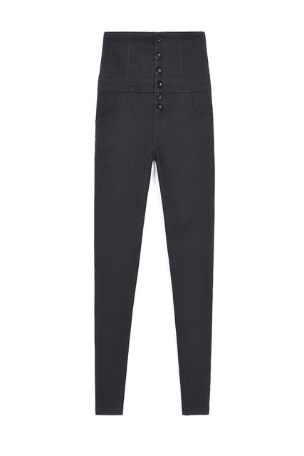 Belly control plus size fat girl black outer leggings