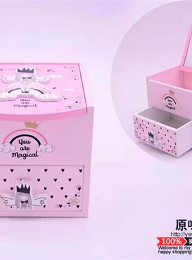 多款首饰盒木质饰品带镜子收纳盒创意礼品女孩生日礼物便宜实用