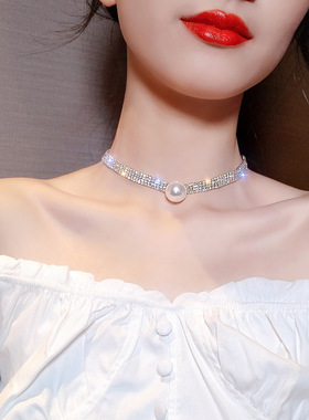 短款简约锁骨链项链脖子饰品