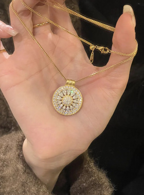 古法罗盘柠檬片镂空拉丝锻造双面