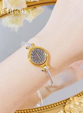 法式复古双面复刻双色金转动手链