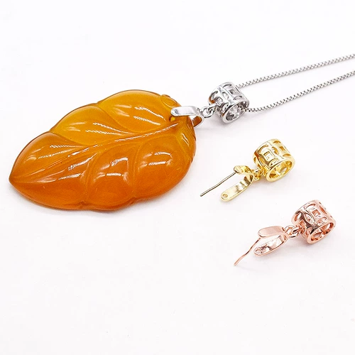 Серебряная подвеска, изумрудная застежка, ожерелье, золото 24 карат