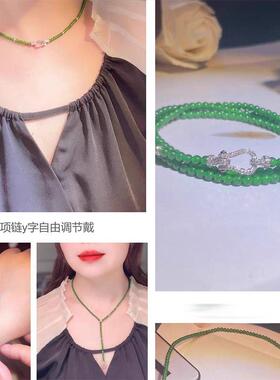 925镀银珍珠手链扣头小米珠配件 翡翠珠链万能扣项链连接扣马蹄扣