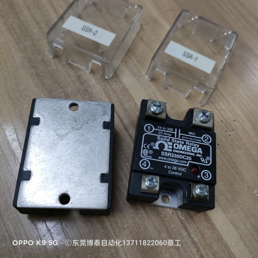 OMEGA拆机 SSR330DC25固态模块 4-28VDC 24-330VAC 25AMP-图1