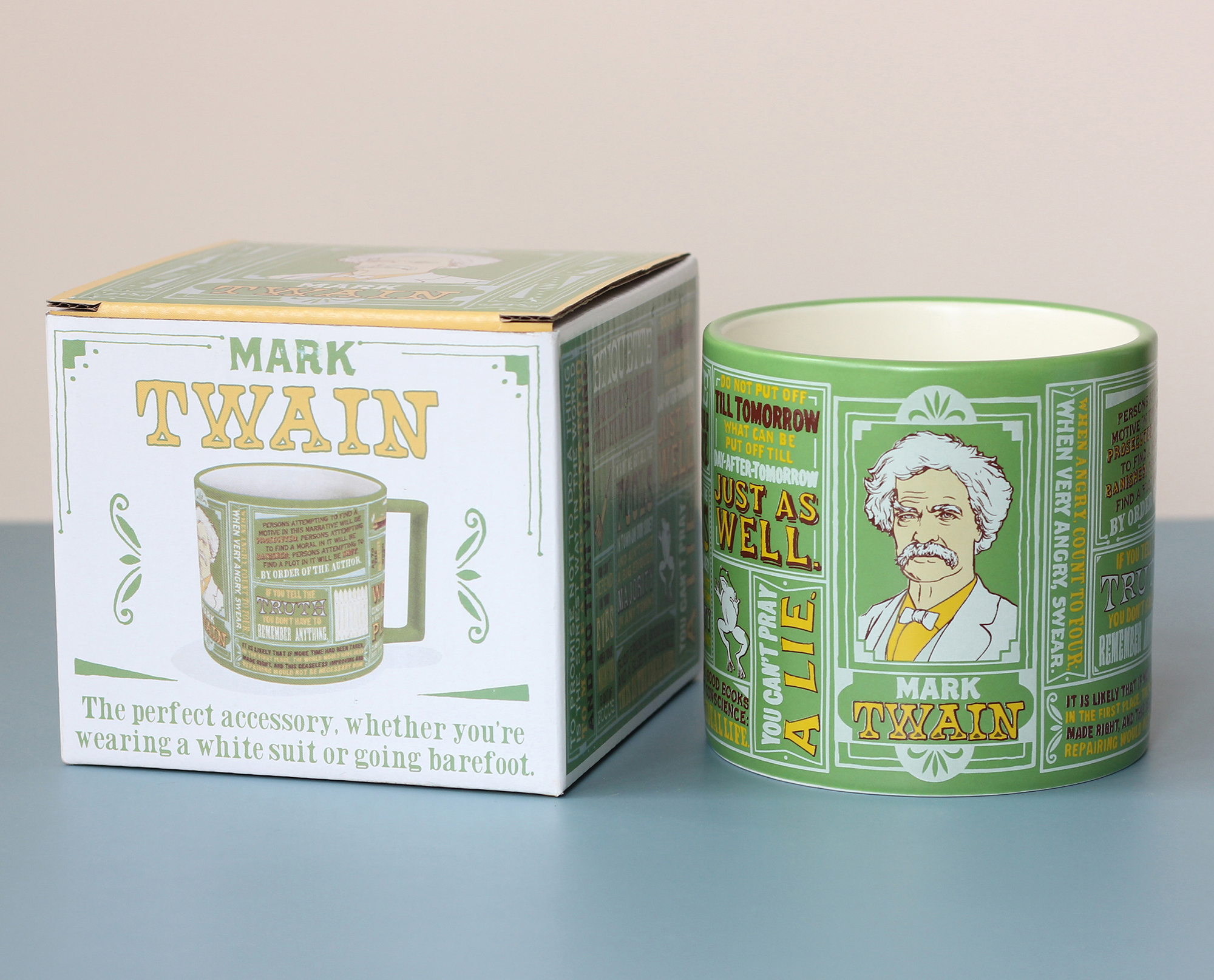 出口美国 简奥斯汀丁陶瓷马克杯 复古情侣咖啡杯大容量网红水杯 - 图2