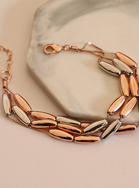 小众彩金双层高级感超仙韩国手环