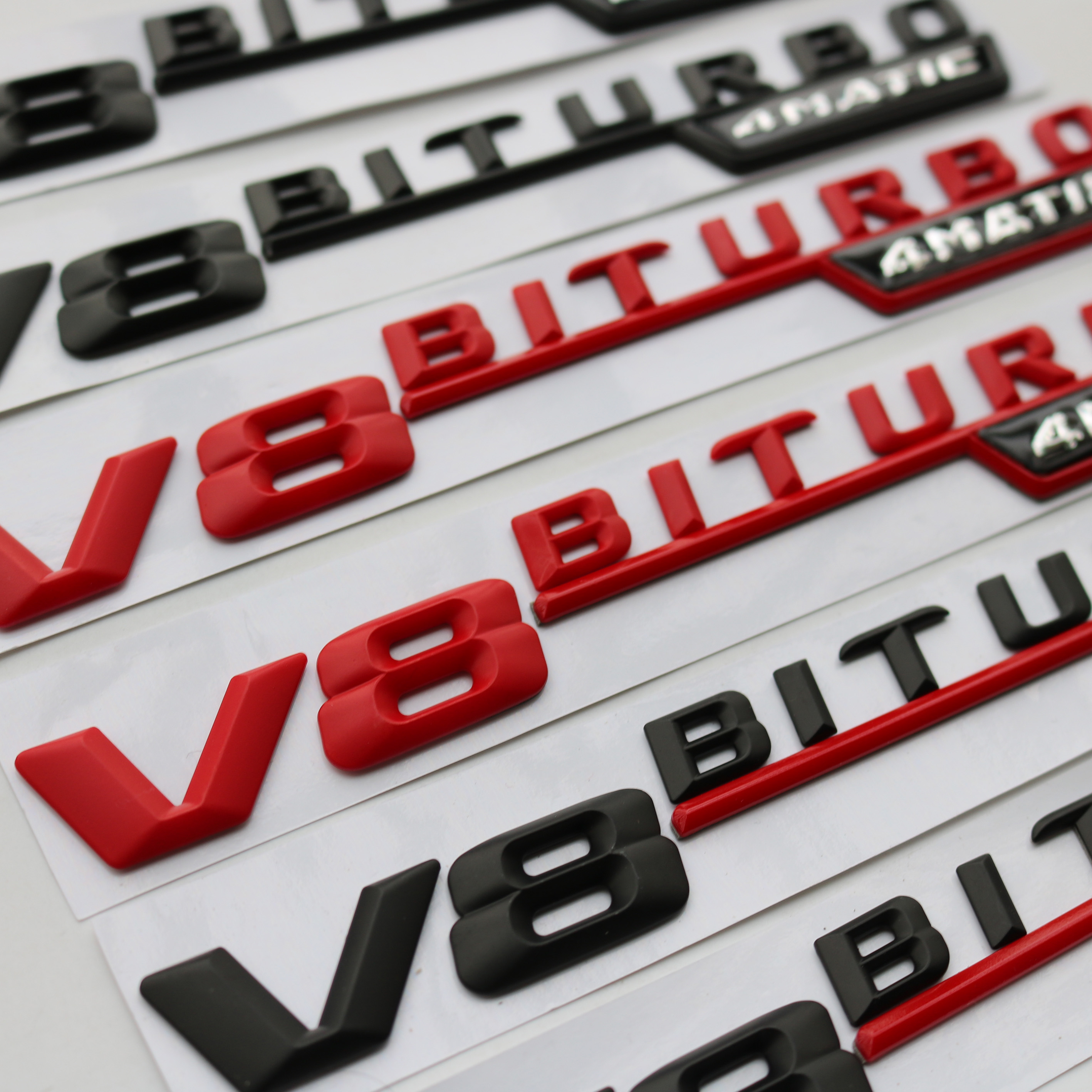 适用于奔驰V8 V12 BITURBO4MATIC叶子板标车标TURBO 4MATIC AMG标 - 图2