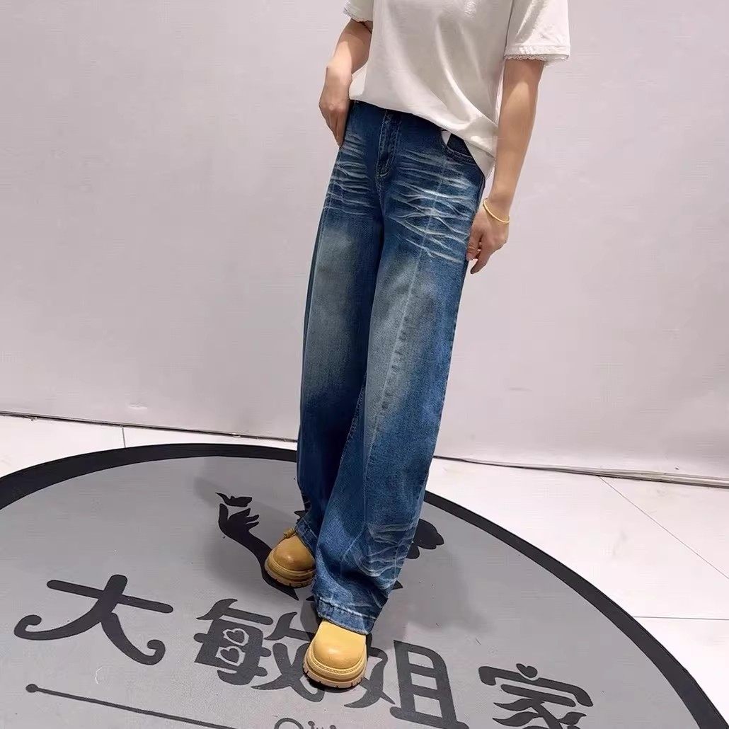 豪雅依绣9907春季新款欧货牛仔裤加大码女装胖妹妹百搭显瘦弯刀裤,淘宝优惠券,粉丝福利购,淘宝优惠卷