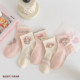 ຖົງຕີນເດັກຍິງເກົາຫຼີ socks ພາກຮຽນ spring ແລະ summer ສີບົວ Melody ເດັກຍິງ dopamine ຕາຫນ່າງເດັກນ້ອຍທີ່ຫນ້າຮັກ socks ຝ້າຍອະເນກປະສົງ