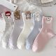 ເດັກຍິງ Plush ຫມີ Socks ເດັກນ້ອຍພາກຮຽນ spring ແລະດູໃບໄມ້ລົ່ນກາງທໍ່ຖົງຕີນສະບັບພາສາເກົາຫຼີໃຫມ່ກາຕູນດູໃບໄມ້ລົ່ນສີດູໃບໄມ້ລົ່ນແລະລະດູຫນາວກາງຫາຂະຫນາດໃຫຍ່ຂອງເດັກນ້ອຍເດັກຍິງ
