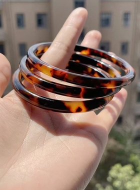 圆条红花血山龟甲壳花色豹纹手镯