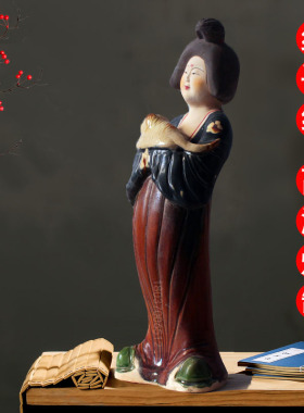 洛阳唐三彩肥婆艺术风陶瓷古玩