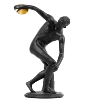 人物黑色书桌欧式风树脂雕塑摆件