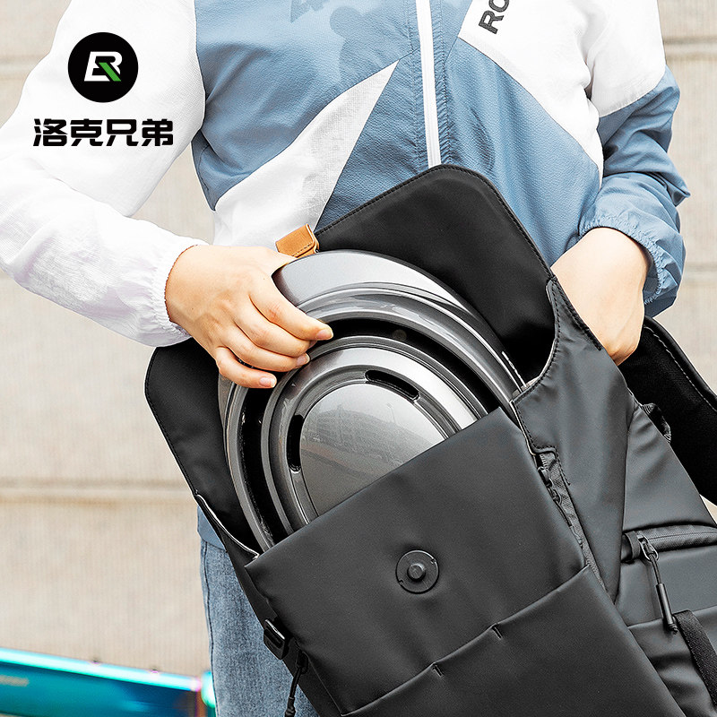 洛克兄弟便携折叠骑行头盔自行车城市通勤男女公路车山地车安全帽 - 图2