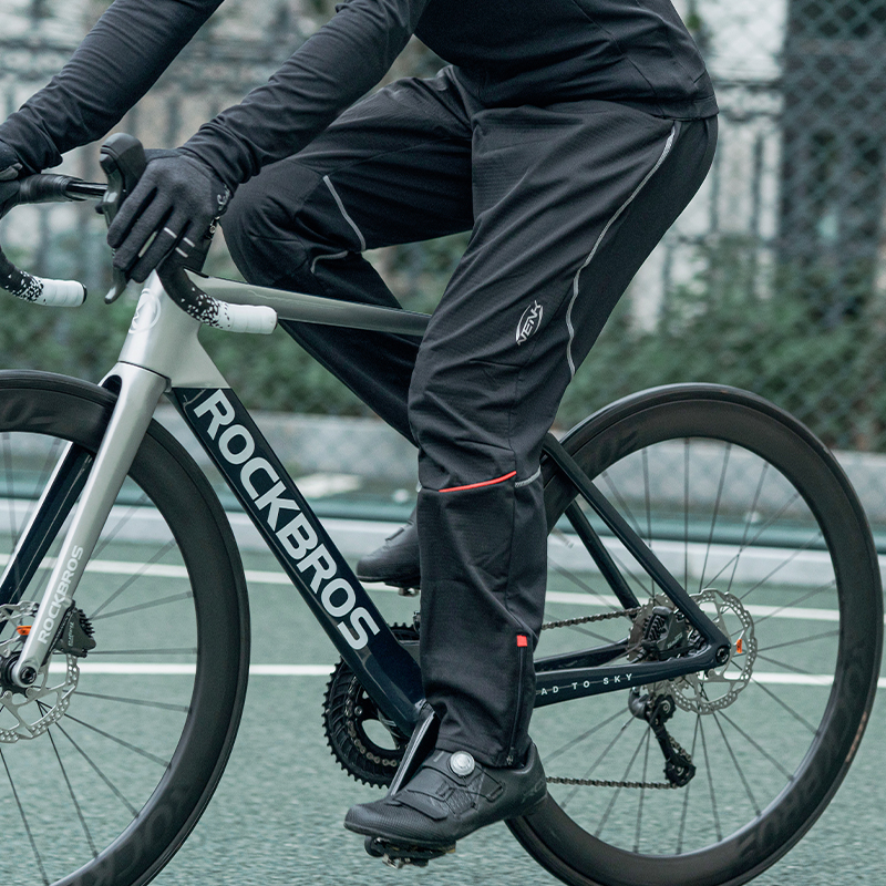NENK骑行裤运动长裤抓绒保暖防风户外山地公路车自行车裤子男冬季 - 图1