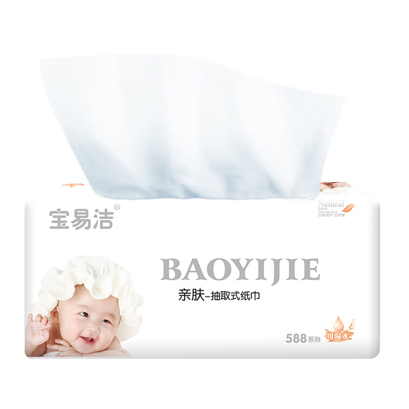 500张16包加厚加大四层婴儿亲肤软抽纸 Soft Baby Tissue Paper - 图3