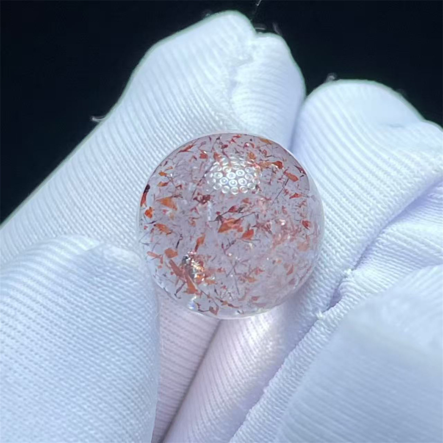 Natural crystal strawberry wafer beads 10mm DIY jewelry multi-treasure string ring necklace pendant one thing one picture