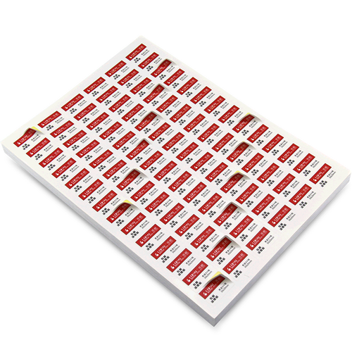 LOPAL/乐标A4不干胶打印纸激光喷墨背胶纸84格哑光面30*20内切割可手写空白标签纸 - 图0