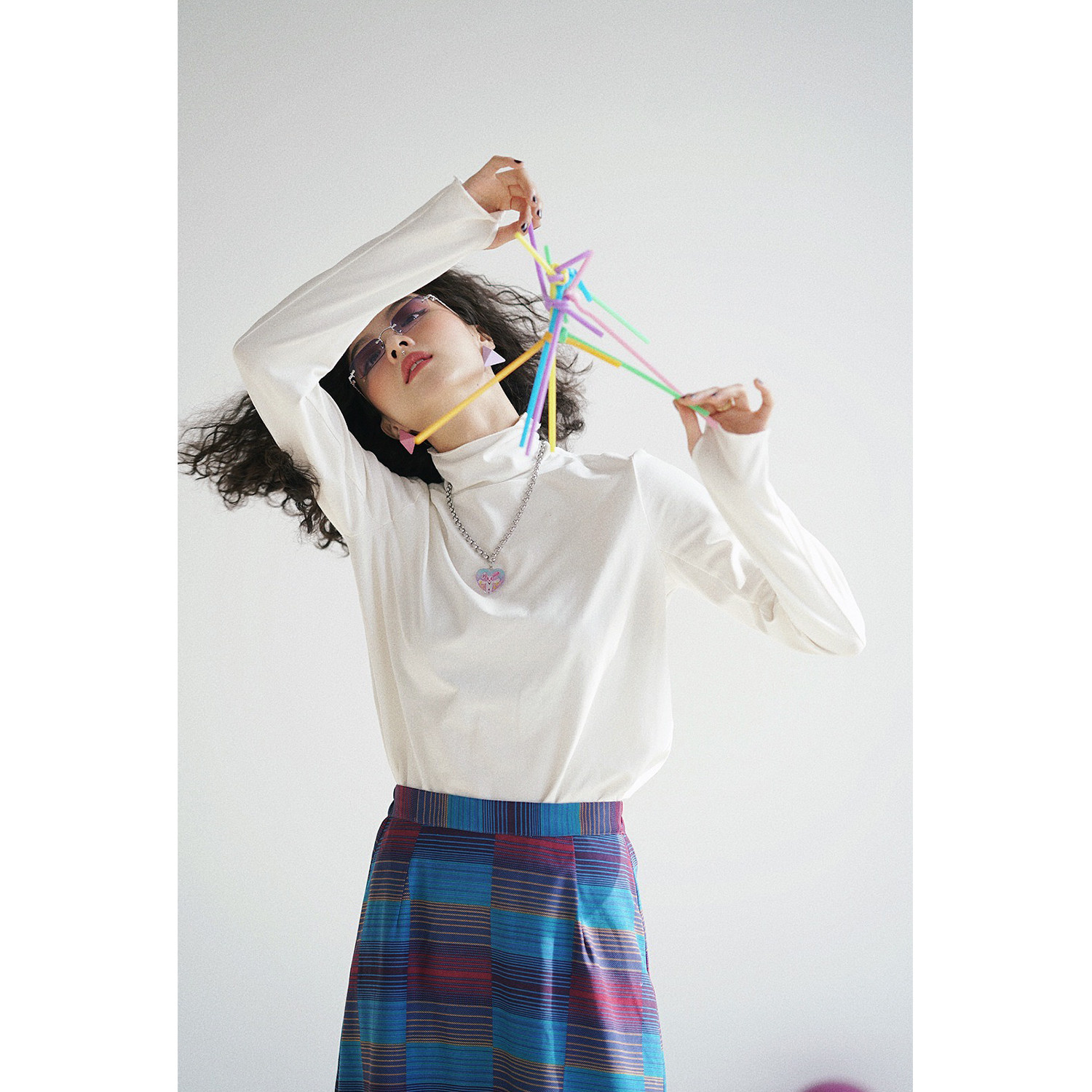 化学少女「色彩炸弹新色」高领针织打底衫女春秋长袖上衣内搭T恤,淘宝优惠券,粉丝福利购,淘宝优惠卷