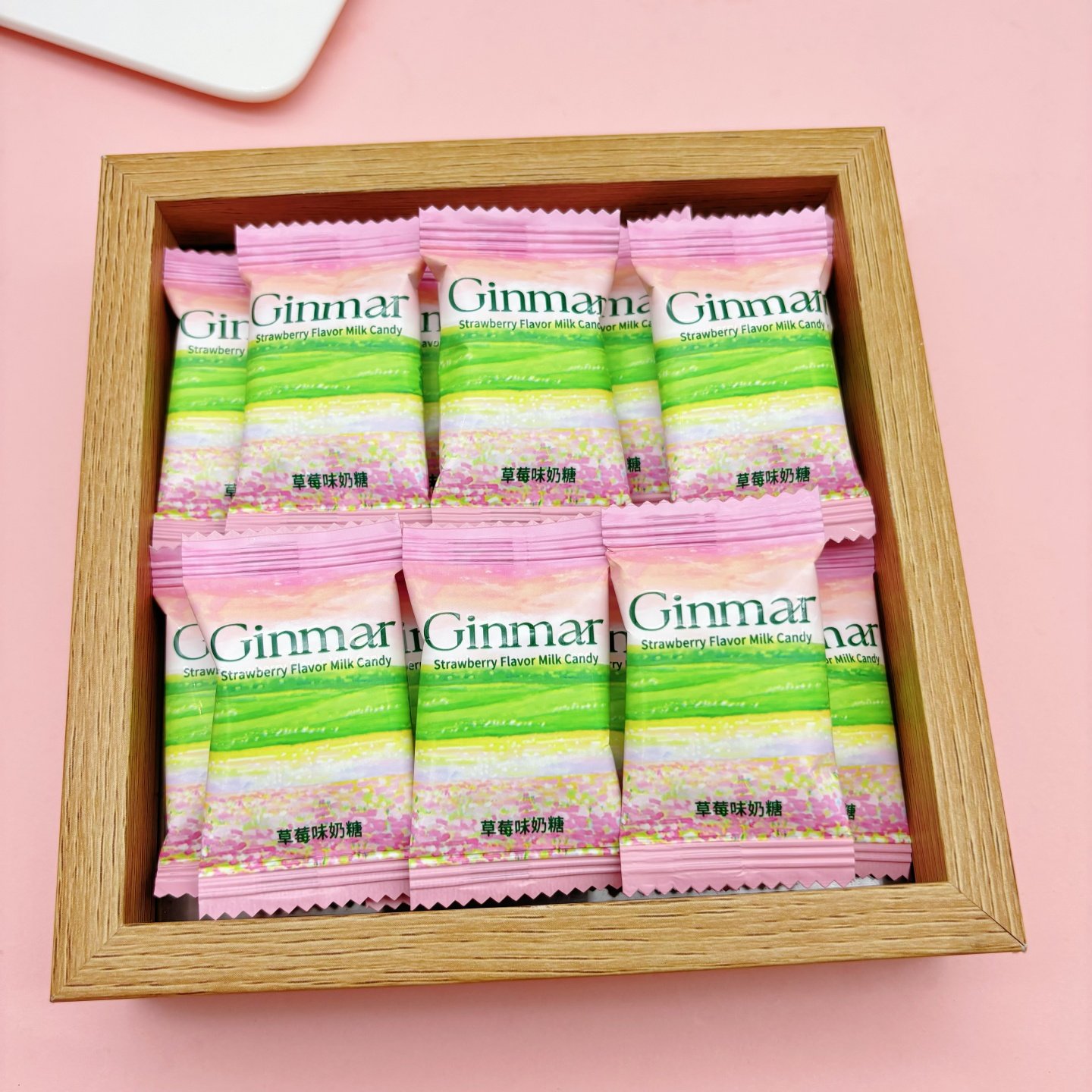 GINMAR金玛草莓味奶糖结婚喜糖高颜值招待糖果休闲散装零食,淘宝优惠券,粉丝福利购,淘宝优惠卷
