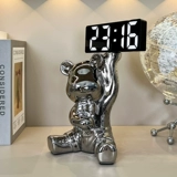 Creative Bearent Bear Bell Living Room Home Desktop Smart Alarm Swing Tabletop Tabletop часы цифровые электронные часы часы